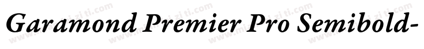 Garamond Premier Pro Semibold字体转换